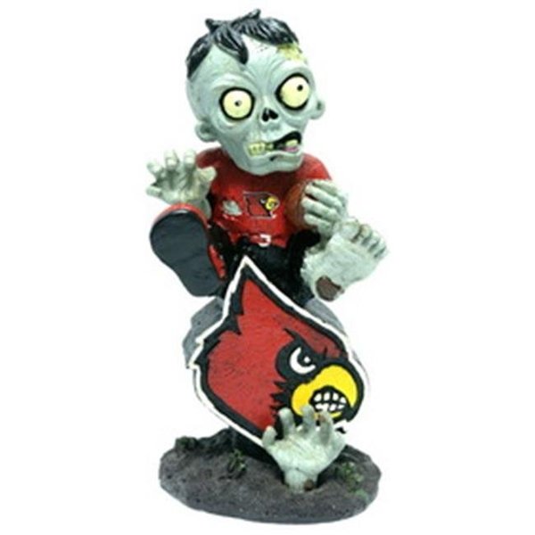 Forever Collectibles Louisville Cardinals Zombie Figurine On Logo with Football 8784931252